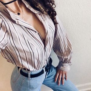 Ralph Lauren striped button-up shirt!